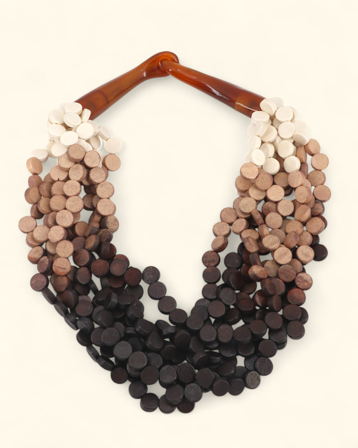 Shaded Wood Necklace