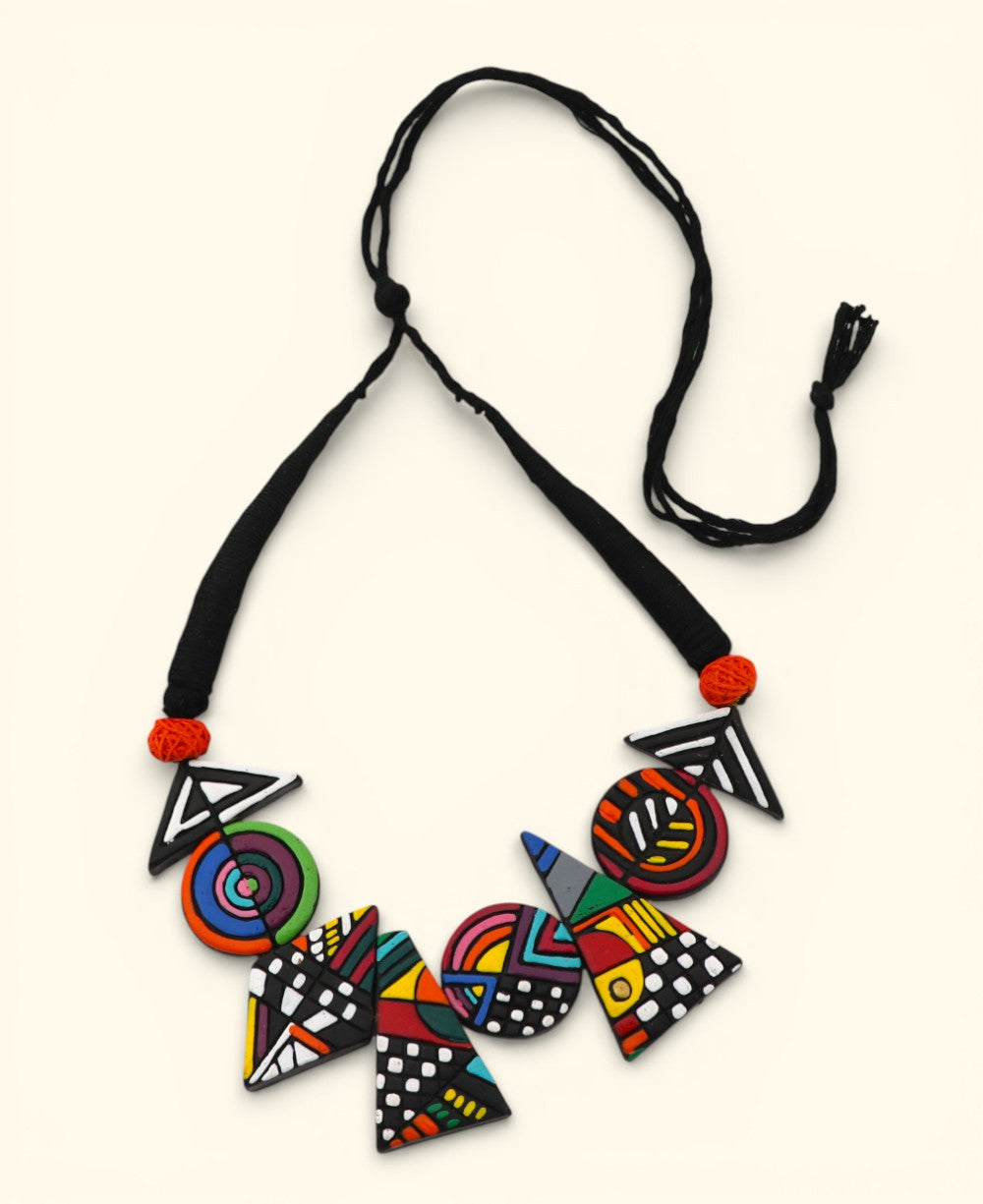 Clay Geometric Necklace