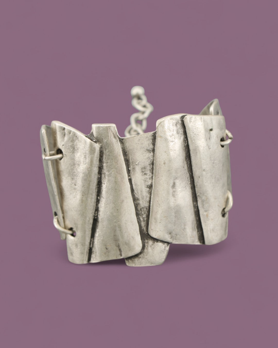 Handmade Turkish metal statement bracelet