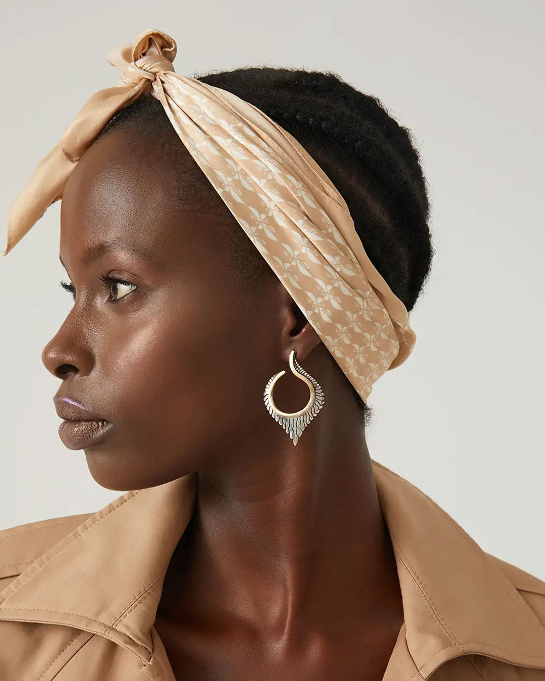 Artisan hoop earrings made in Turkey