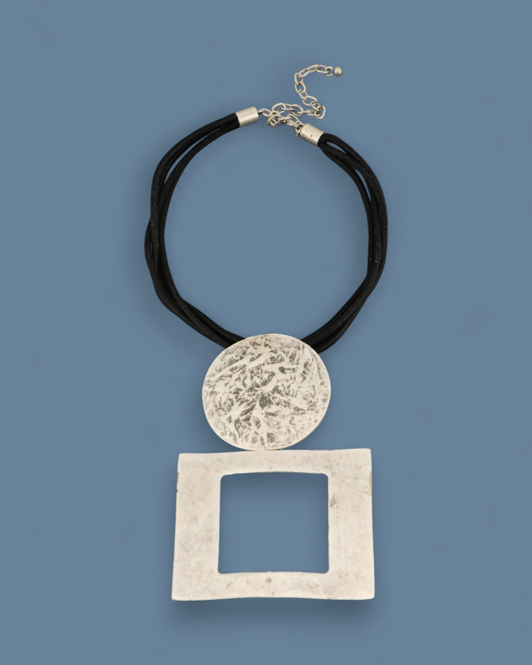 Modern architectural pendant necklace