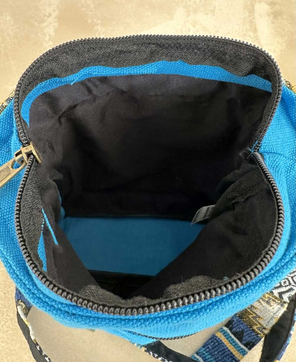 Inside view of the bag