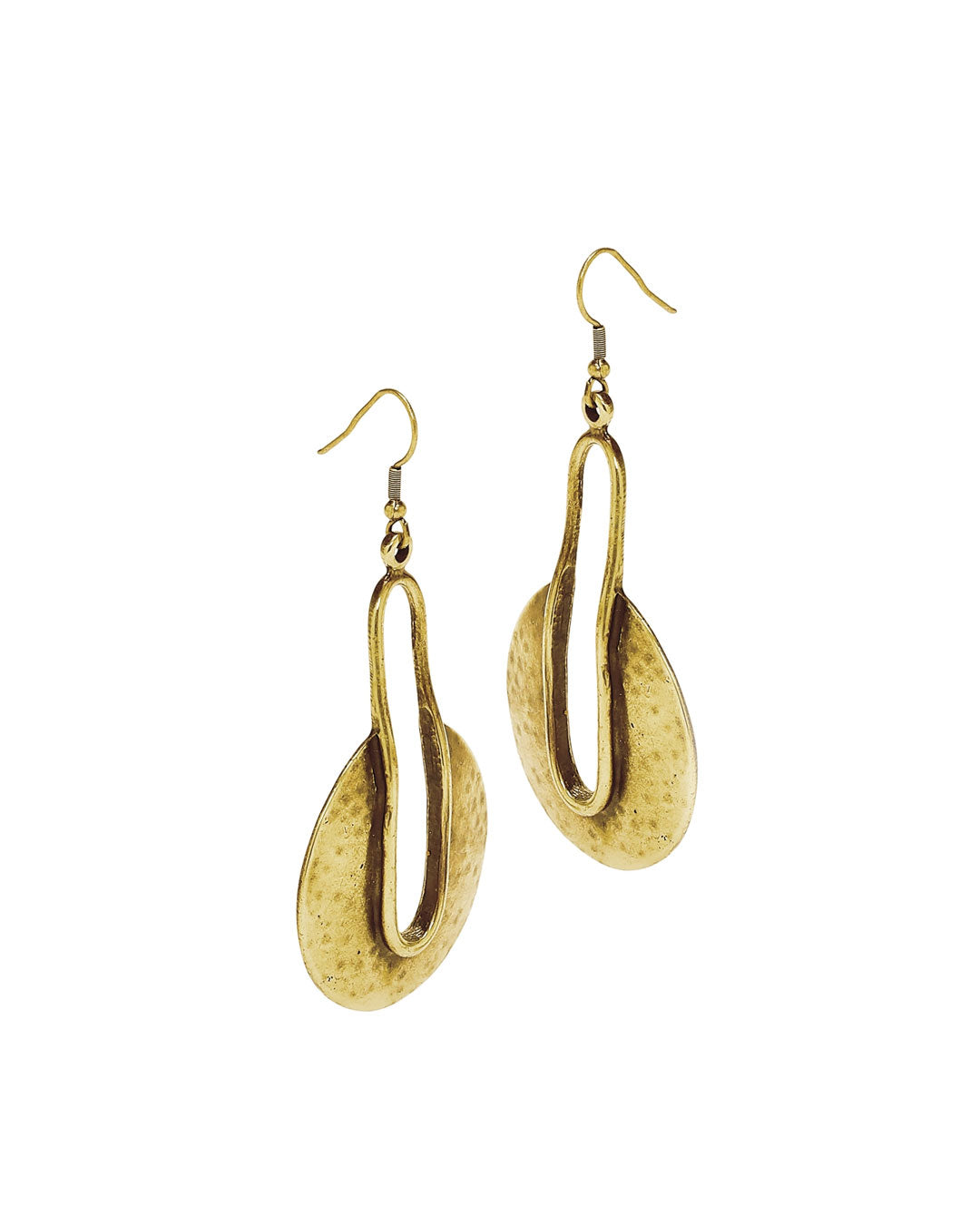Bronze Loop Sculptural Earrings