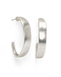 Sculpted Pewter Hoop Earrings