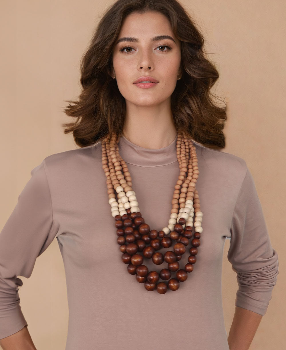 Chunky Wood Necklace