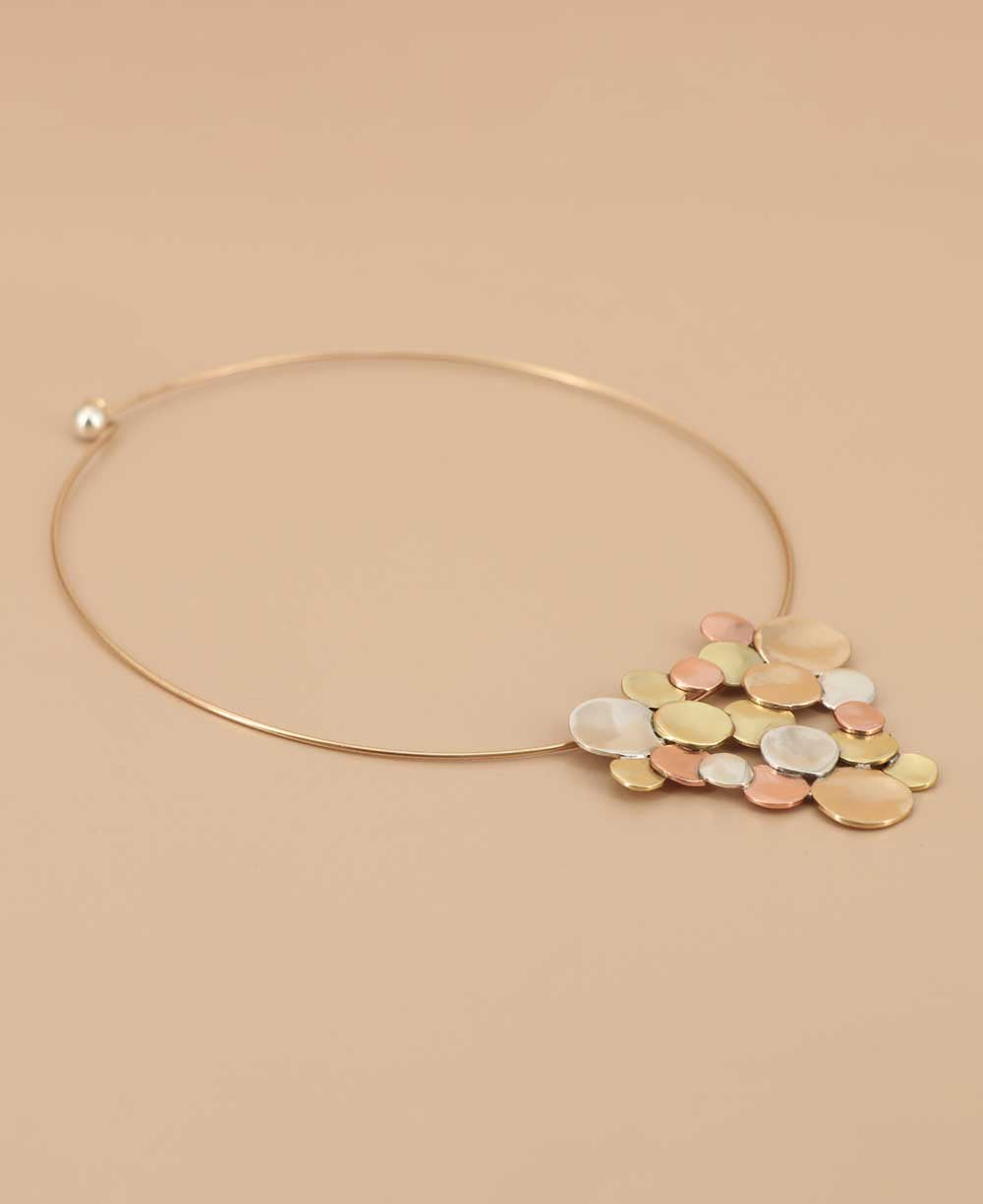 Modern grape cluster design necklace