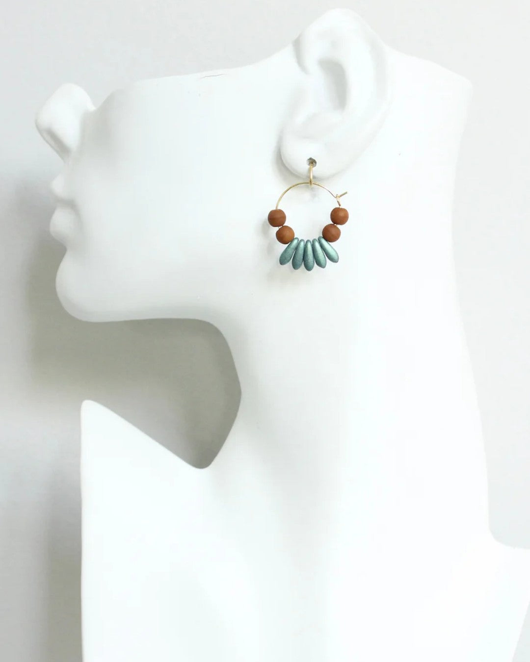 Artisan glass bead earrings handcrafted in USA