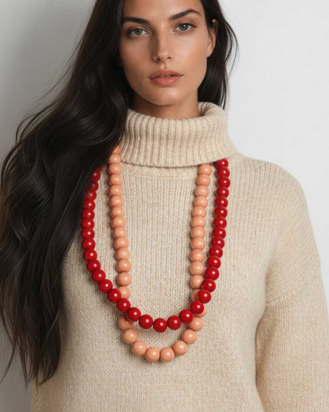 Tagua Beaded Neckalce