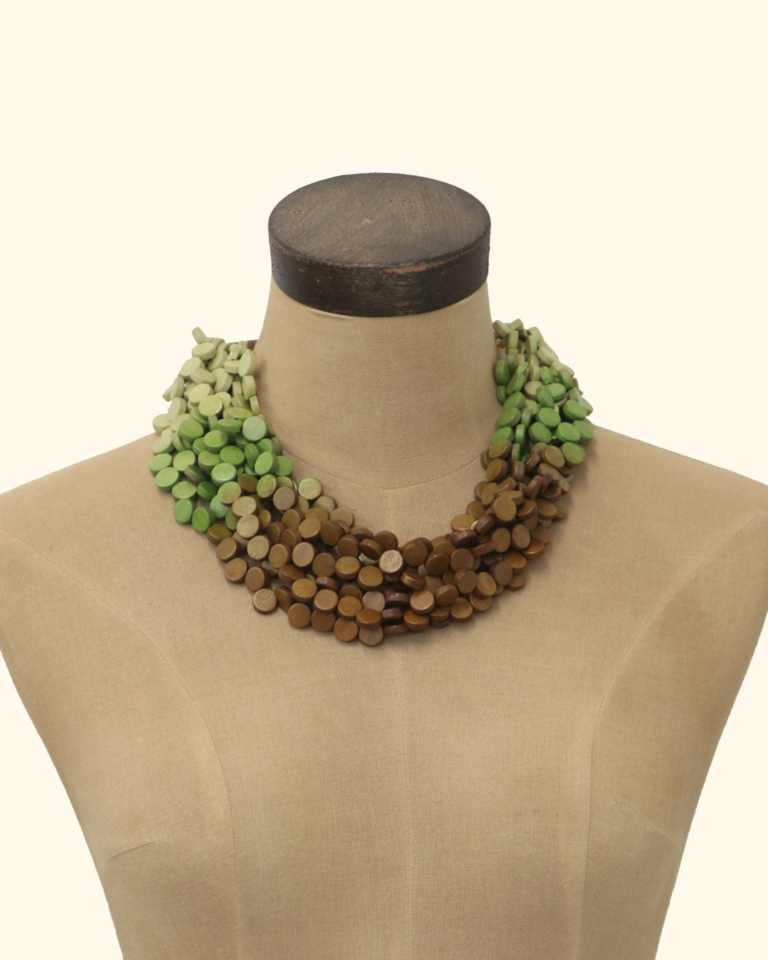 Forest Ombre Wood Necklace
