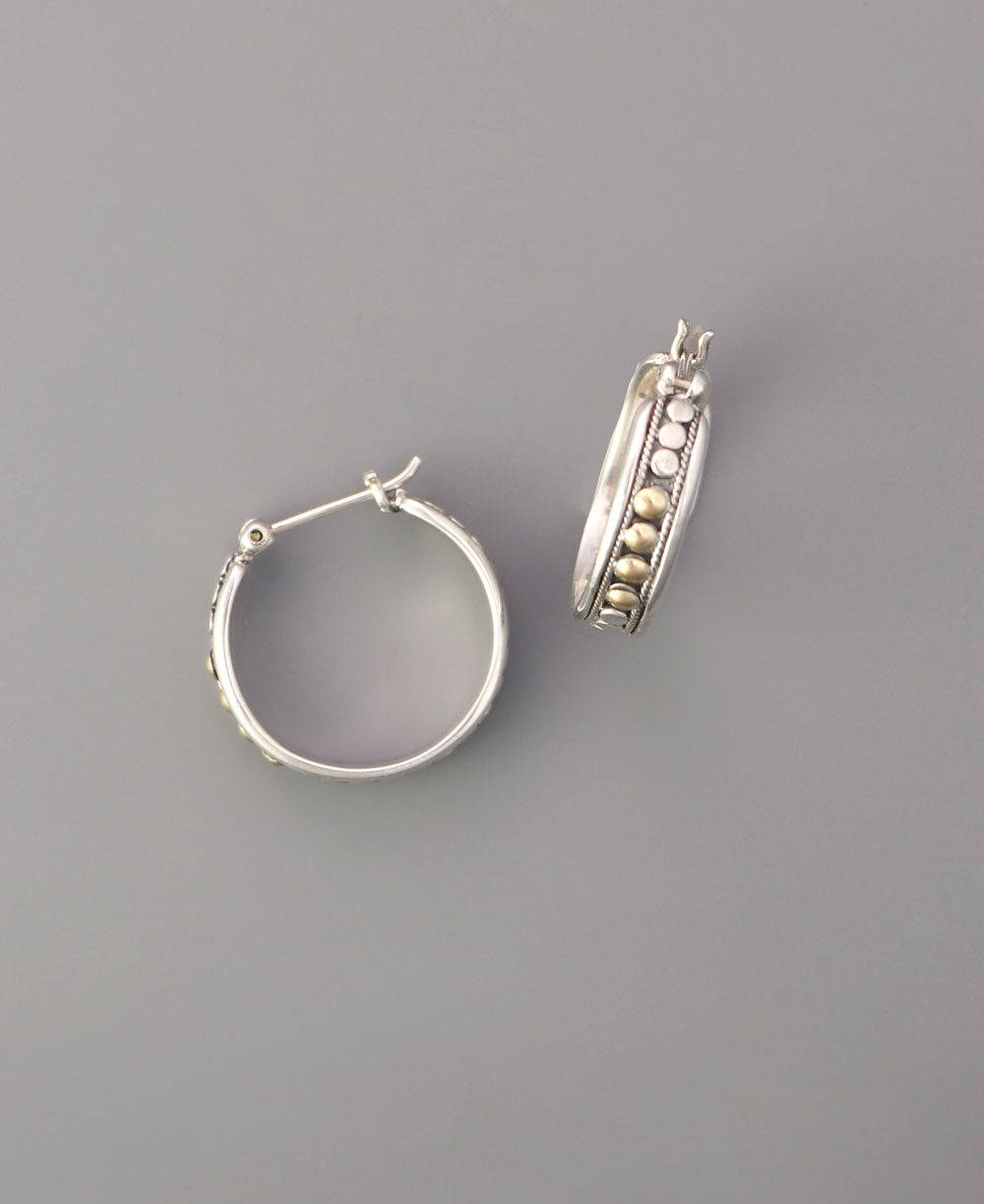Small sterling silver hoop earrings