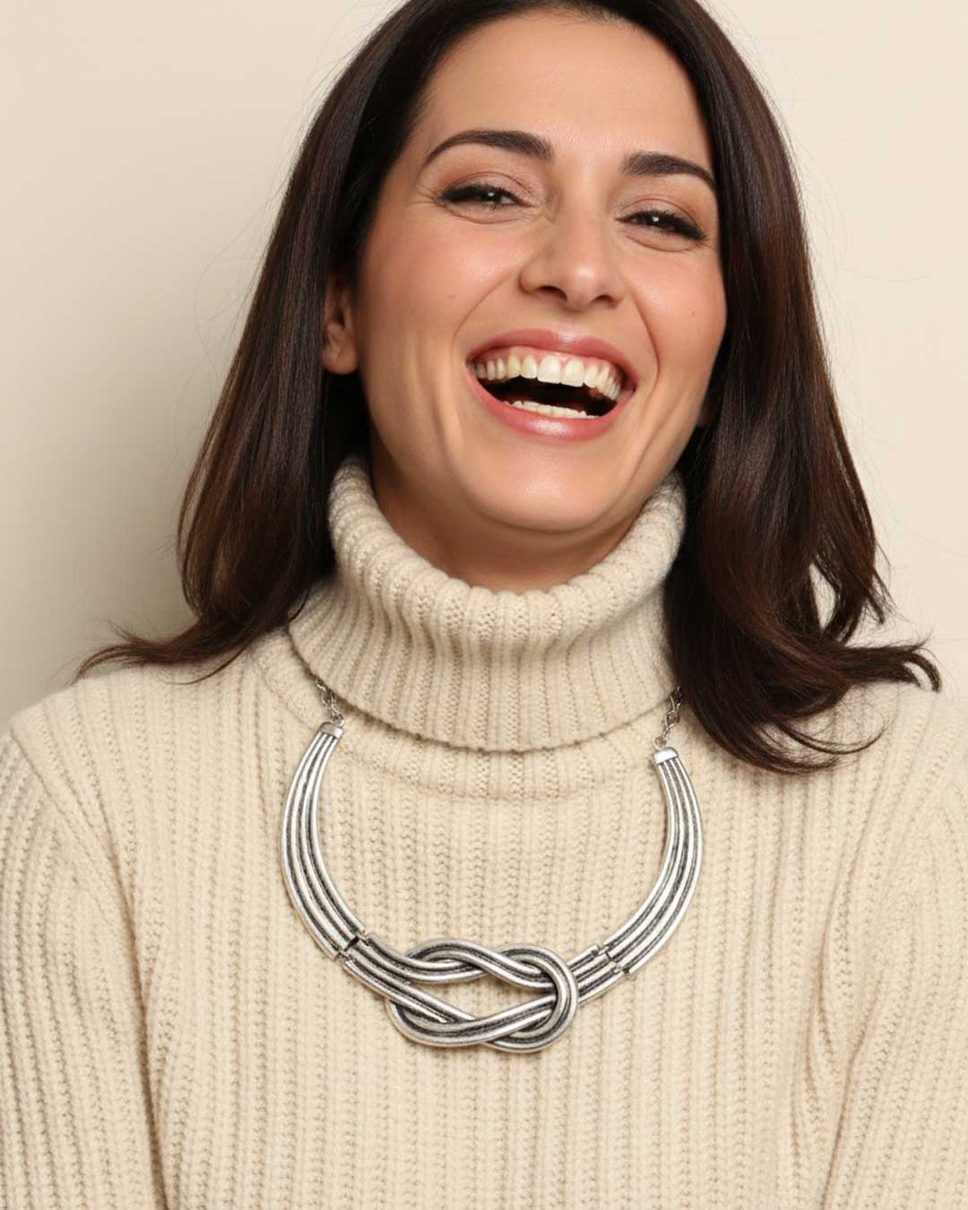 Infinity Knot Inspired Statement Necklace