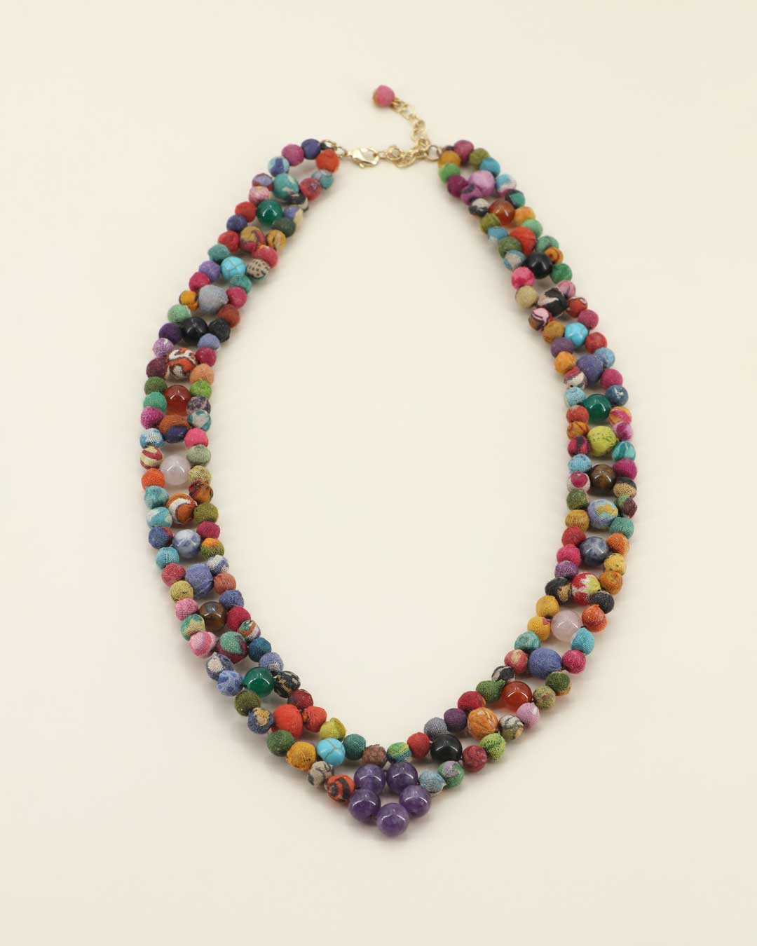 Kantha Bead Necaklce