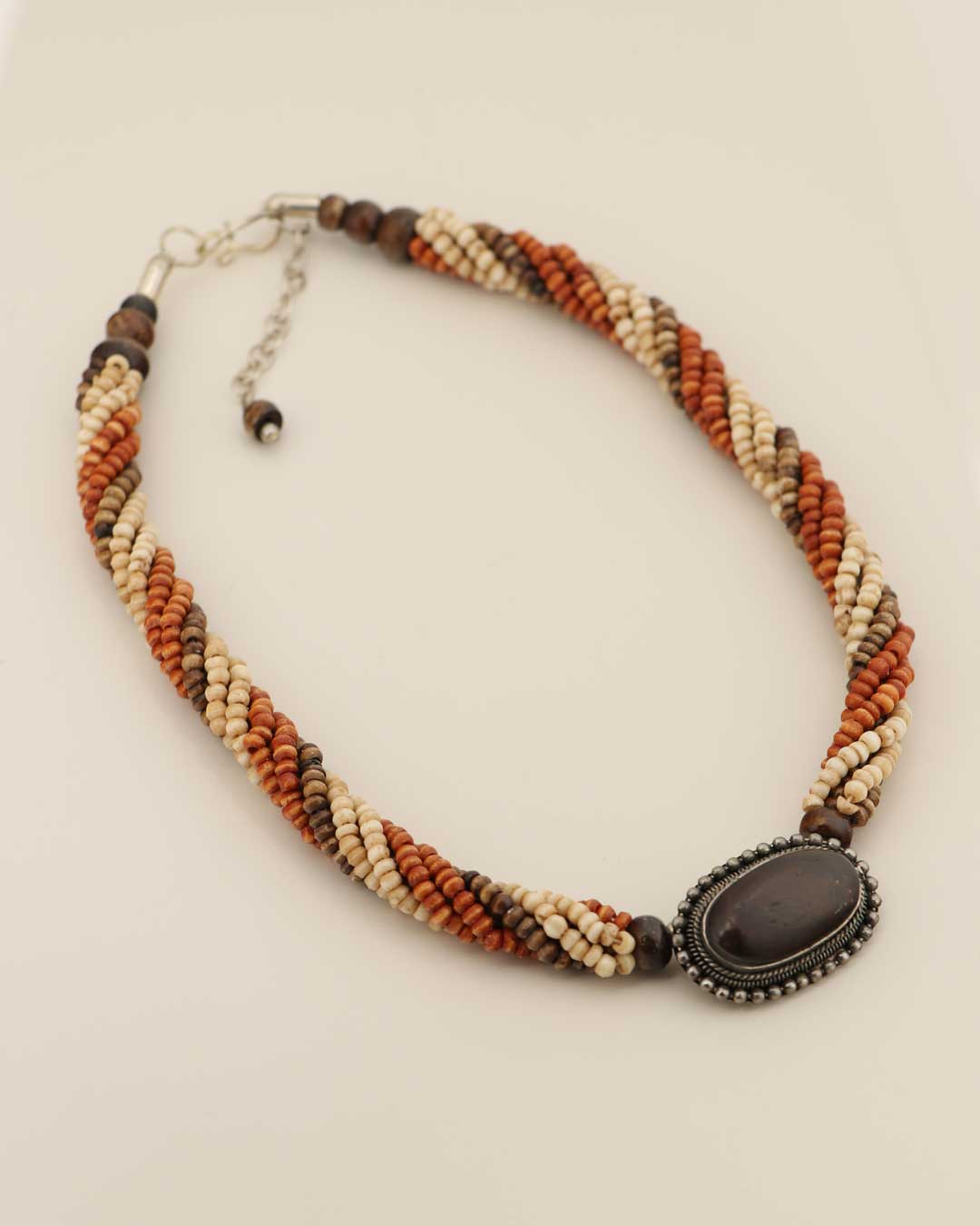 Earth Spiral Medallion Necklace