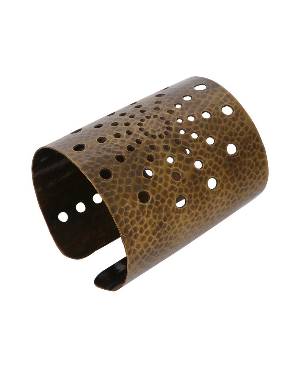 Beautifully styled Sunburst hand hammered metal cuff