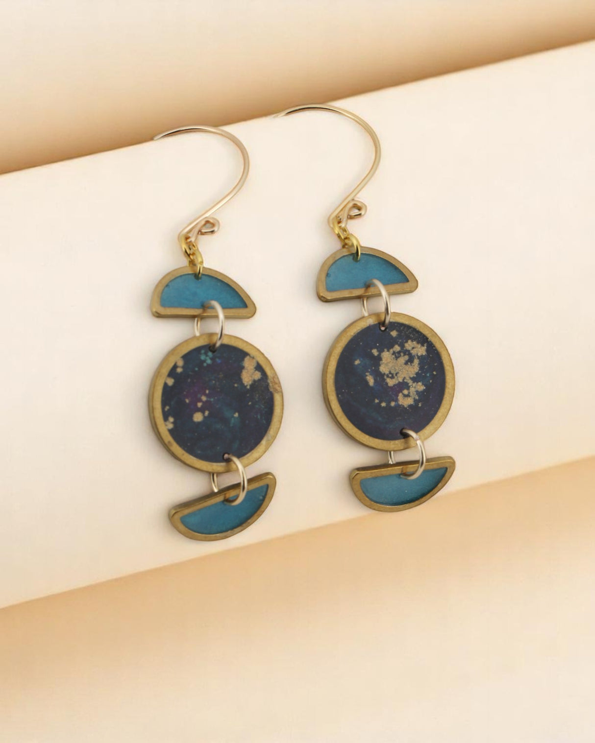 Cosmic Mineral Drop Earrings