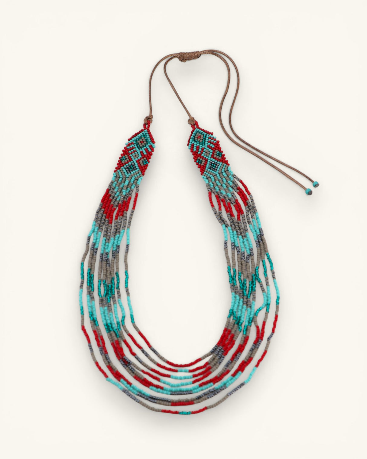 Multicolor Southwest Design Beaded Necklace