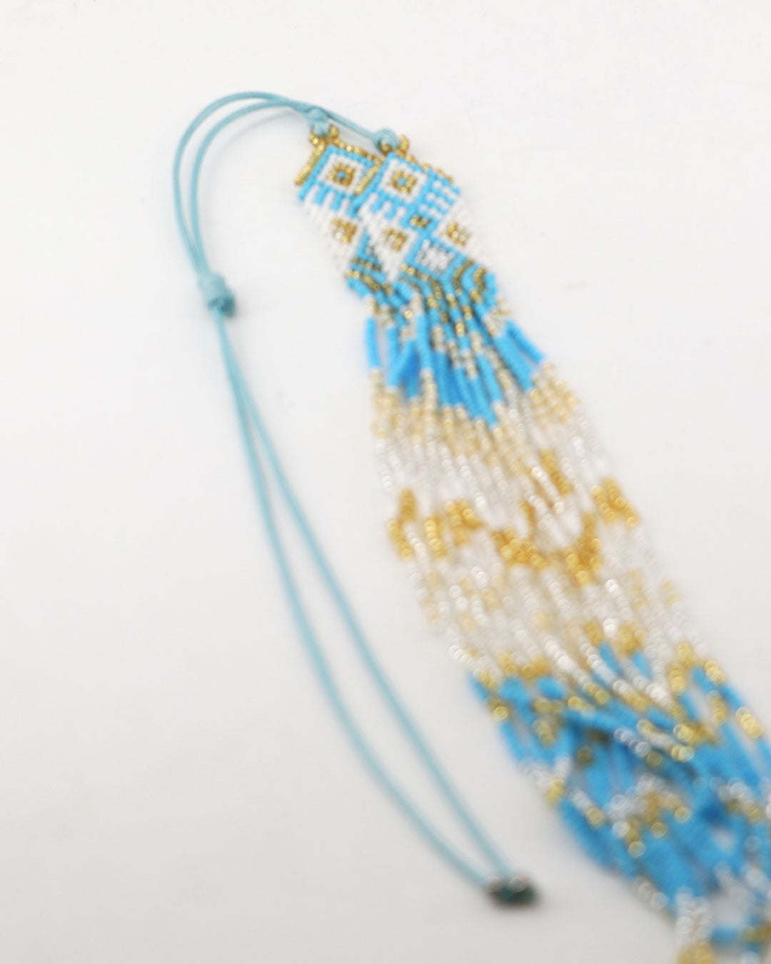 Adjustable Guatemalan statement necklace with seed beads