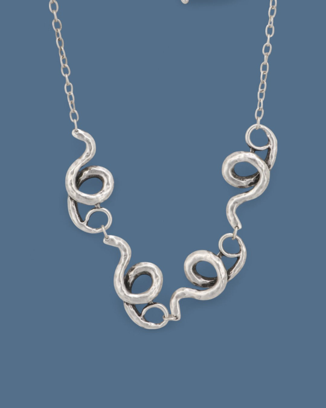 Metal Spiral Necklace