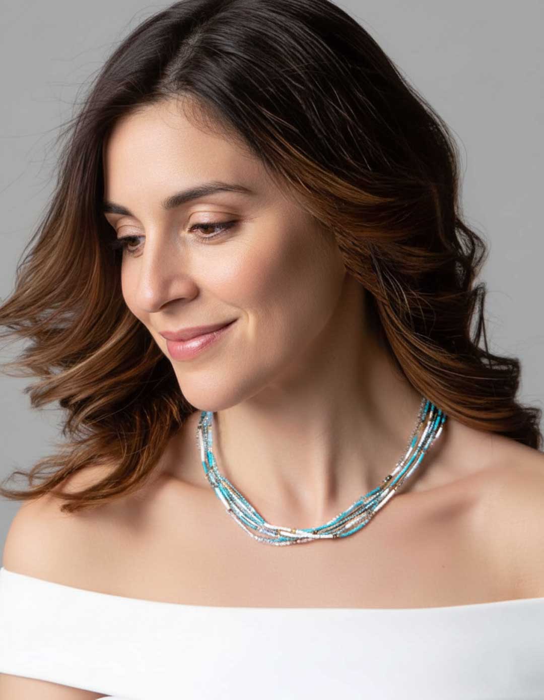 Multistrand Beaded Necklace