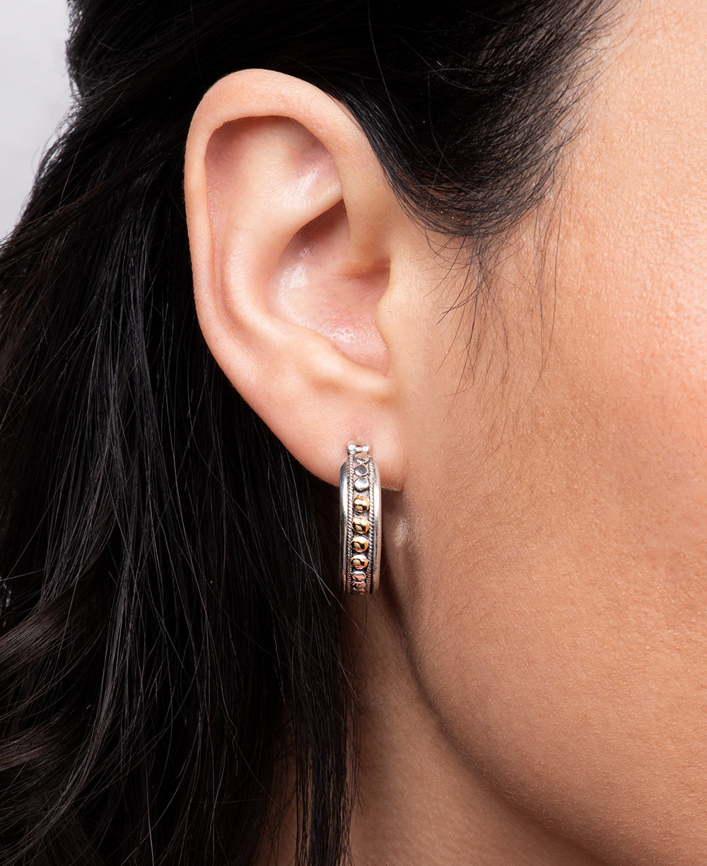 Elegant silver earrings for daily wear