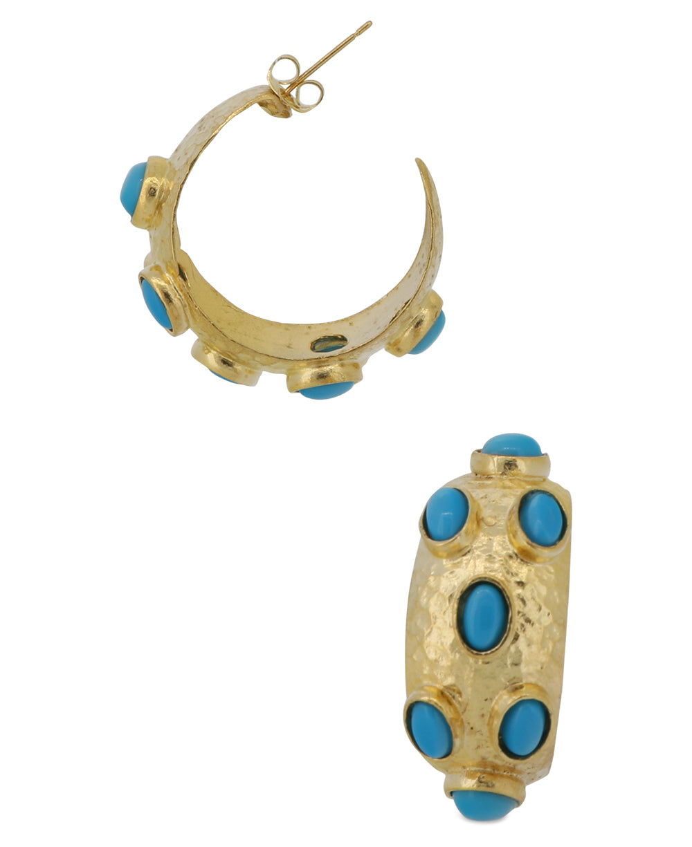 Blue reconstituted turquoise