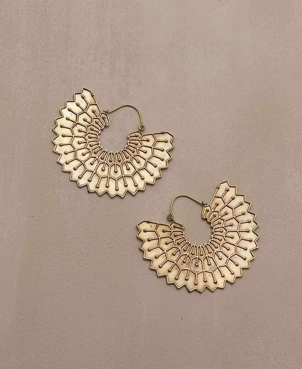 Brass Wing Earrings