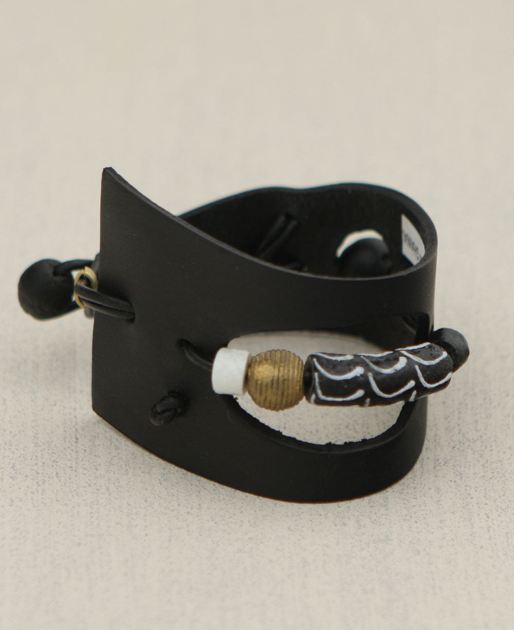 Wide Leather Bracelet Ghana