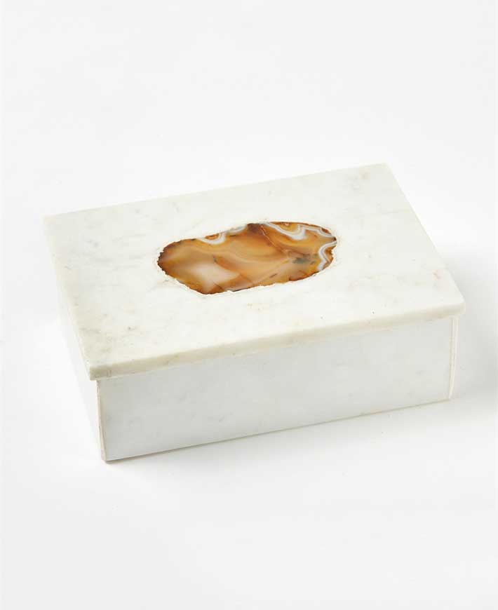 Agate Stone Box