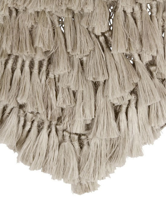 Fair Trade Jute Tassel Macrame Wall Art