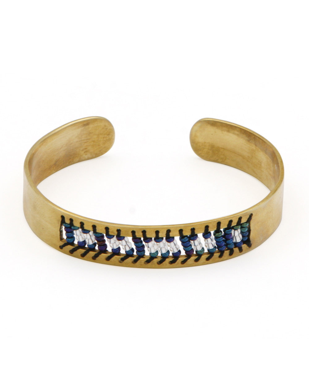 Empower Beaded Cuff Bracelet