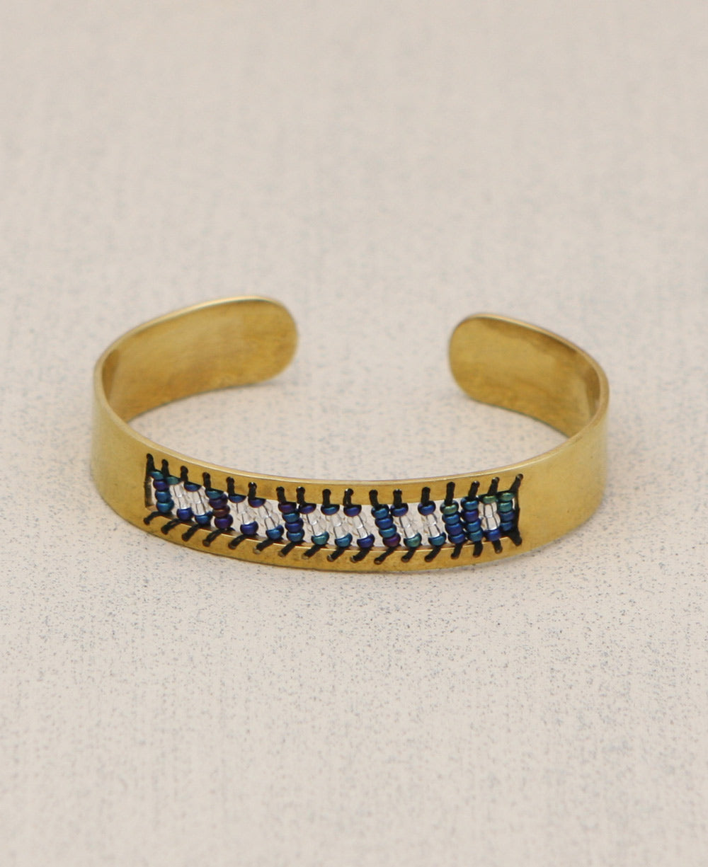 Empower Beaded Cuff Bracelet