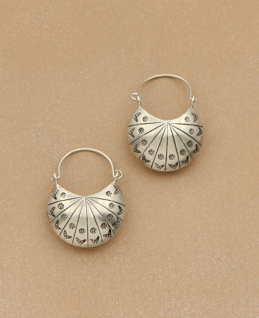 Hill Tribe Lunar Earrings