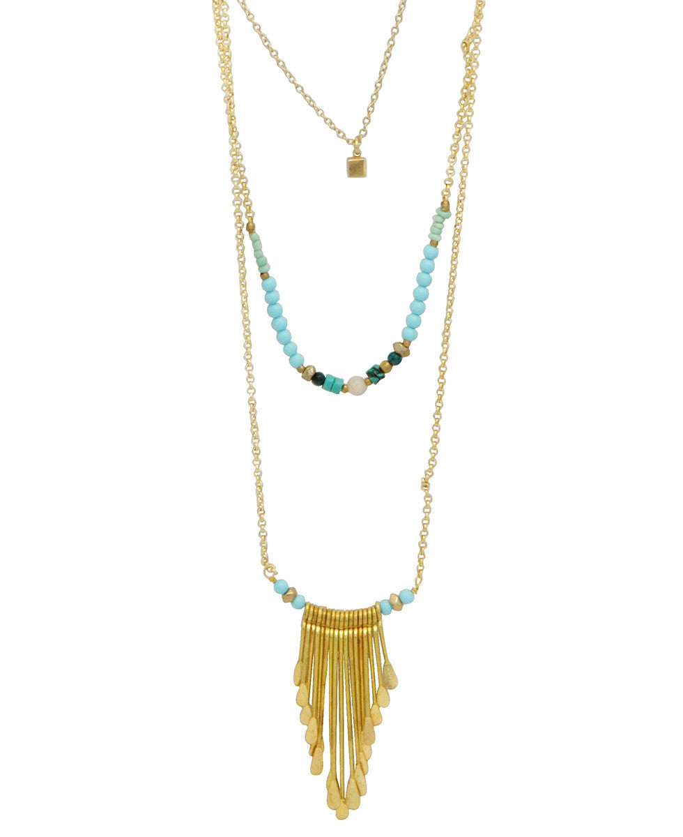 Beaded Stacked Necklace