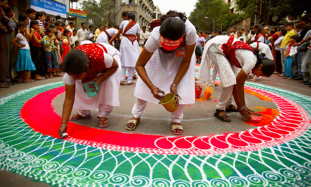 The Indian Art of Rangoli Drawing