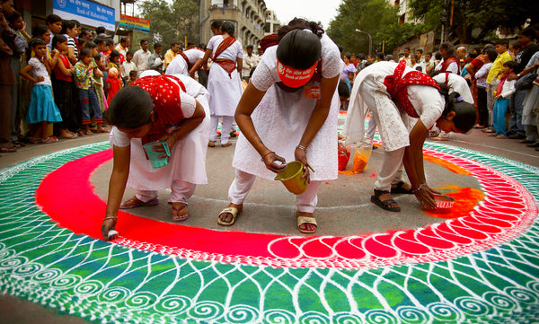 The Indian Art of Rangoli Drawing