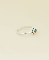 Turquoise Spiny Oyster Sterling Silver Dainy Ring