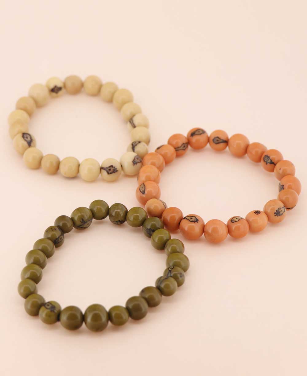 Earth Toned Açaí Bead Bracelets