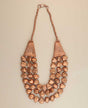 Tribal-inspired copper statement necklace