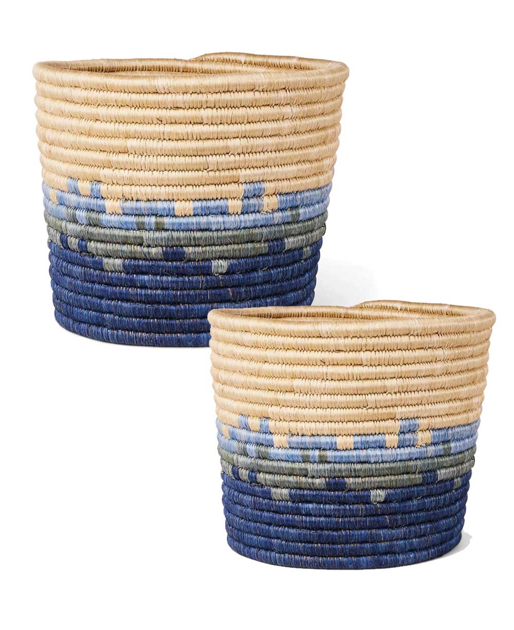 Sweetgrass fiber baskets