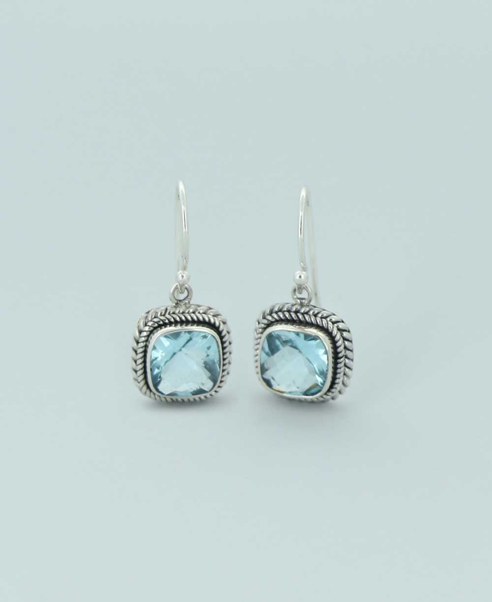 Blue Topaz Earrings