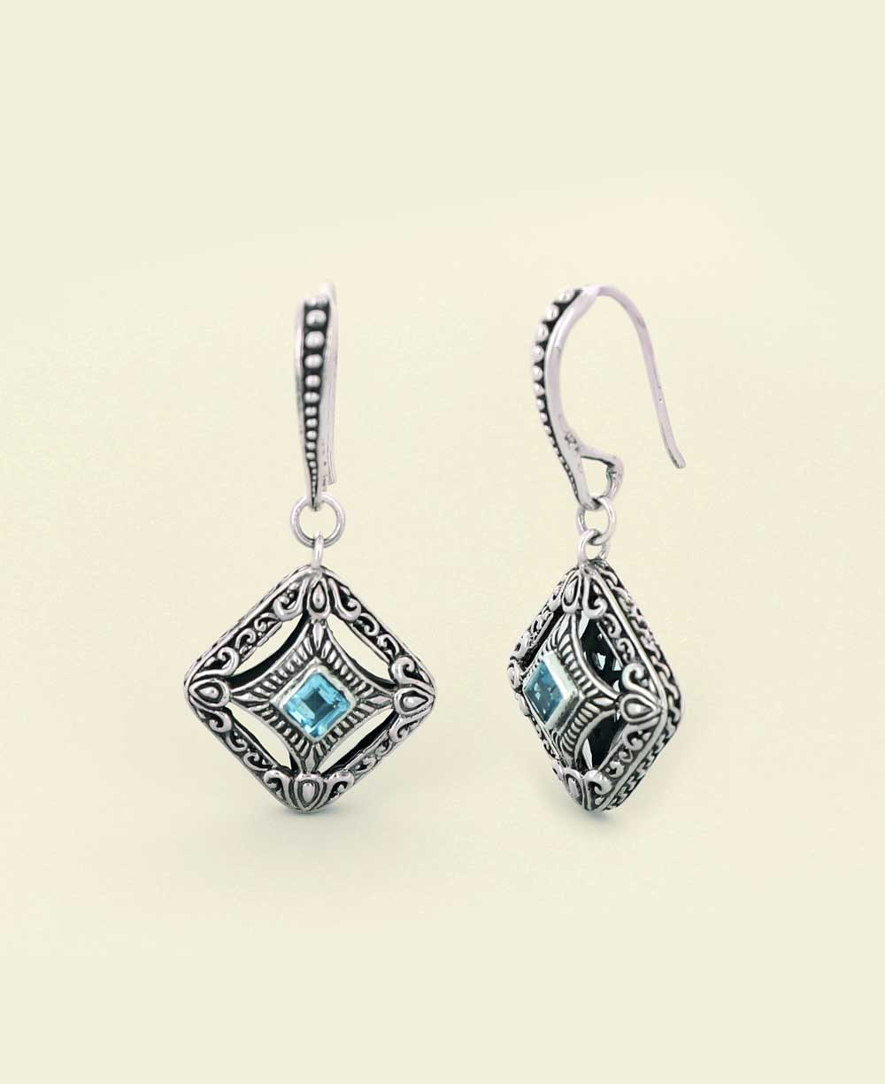 Blue-topaz-earrings-with-filigree-design