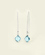 Blue Topaz threader earrings