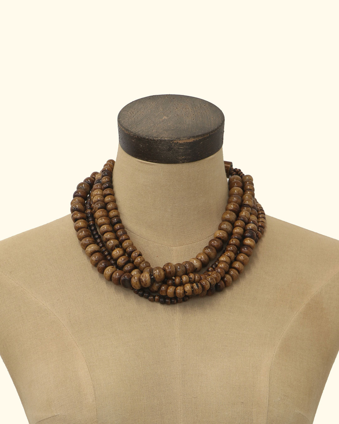 Tibetan Brown Bone Bead Necklace