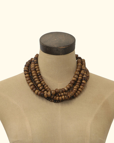 Tibetan Brown Bone Bead Necklace
