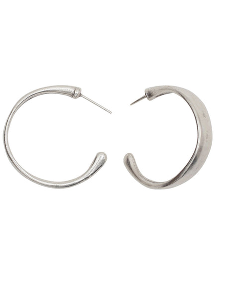 Handcrafted Pewter Hoop Earrings