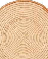 Closeup of sweetgrass charger plate