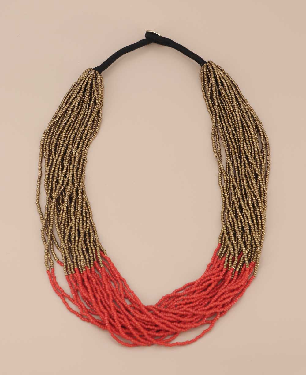 Nepalese duo-tone bead necklace