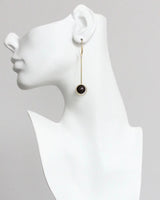Modern handcrafted earrings in earthy tones