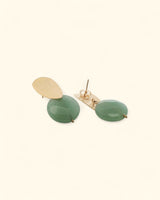 Elegant Brazilian gemstone earrings with gold plating