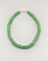 Eco-friendly beaded necklace in vibrant green